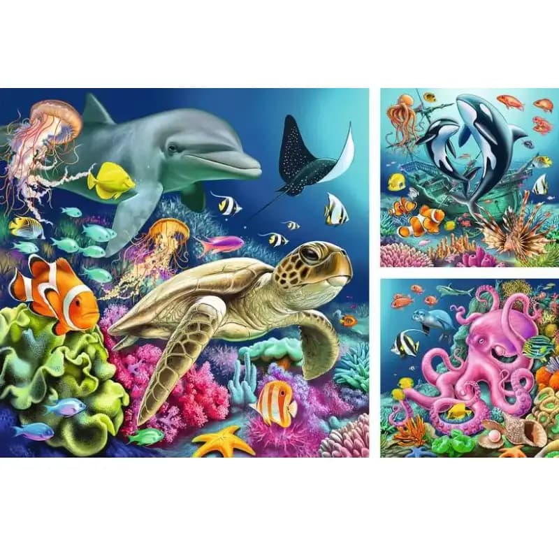 پازل 147 قطعه رونزبرگر طرح Underwater 3×49 Pc Puzzle کد 0859 — تصویر ۲