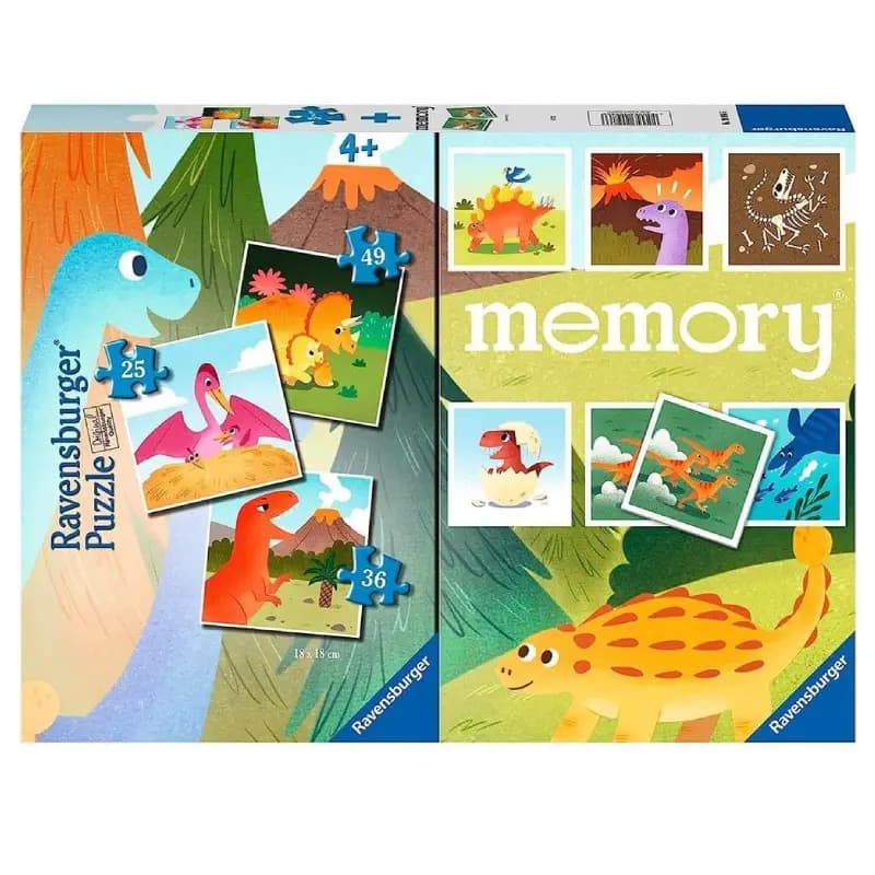 بازی فکری رونزبرگر مدل dinosaur 3 puzzle memory کد 20986