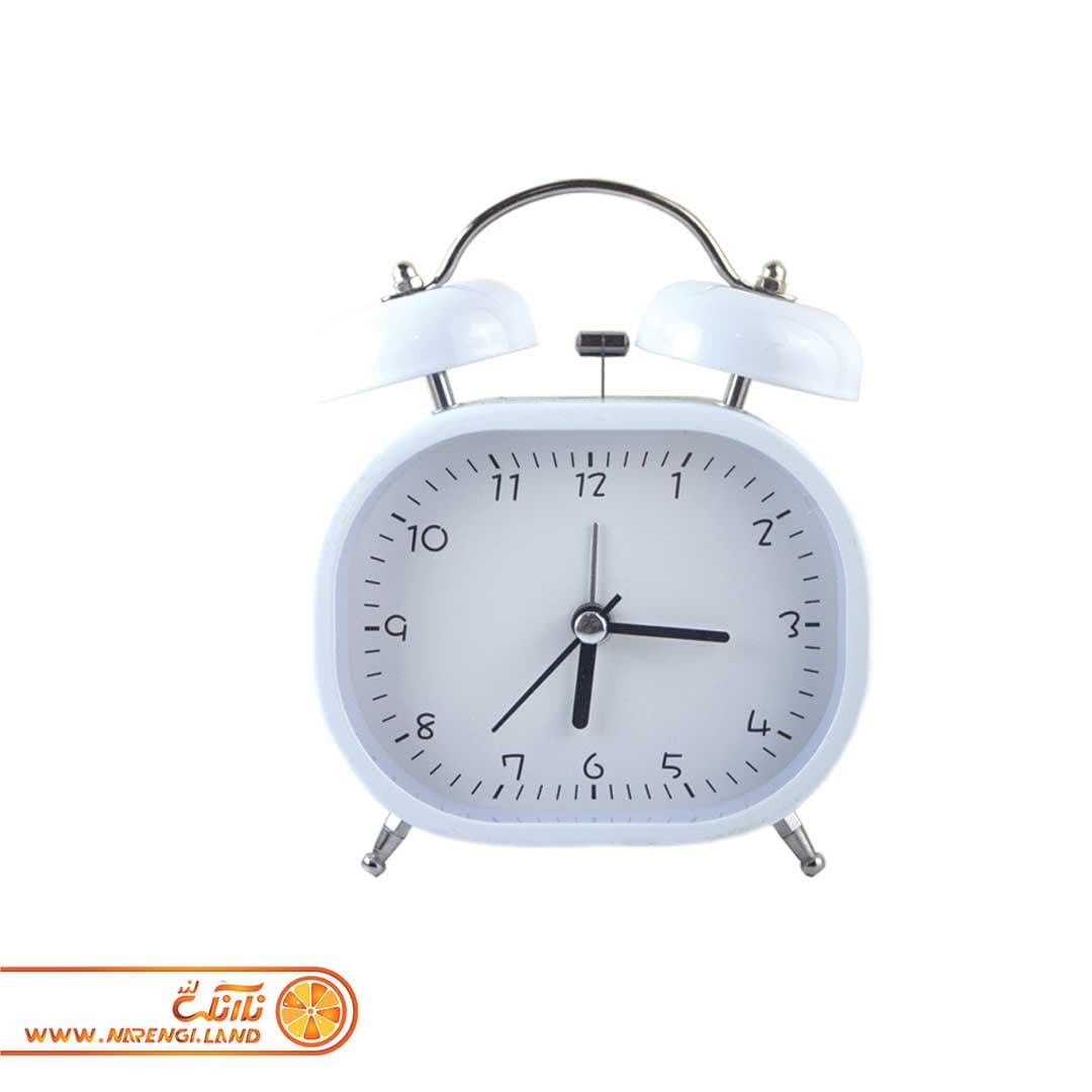 ساعت رومیزی فلزی بیضی بزرگ