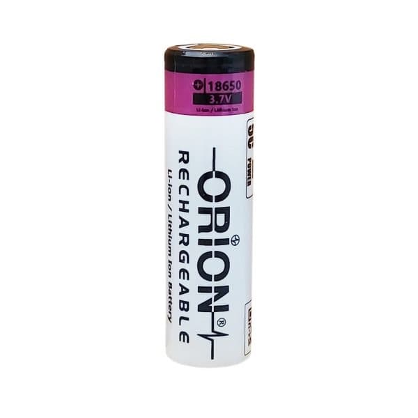 باتری لیتیوم یون 3.7v سایز 18650 2600mAh مارک ORION مدل 5C — تصویر ۳