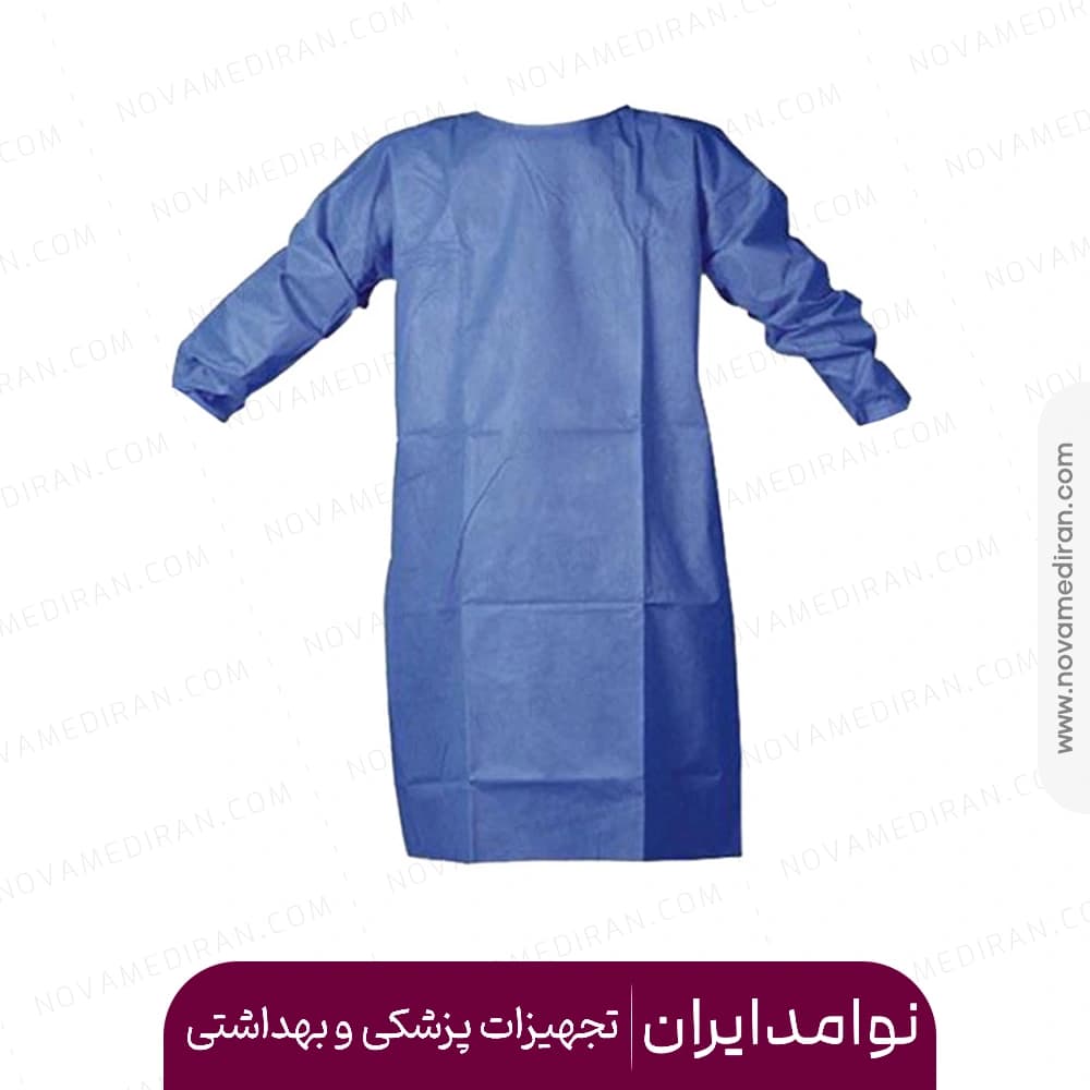 گان بیمار ۲۵ گرمی بسته ۵۰ عددی