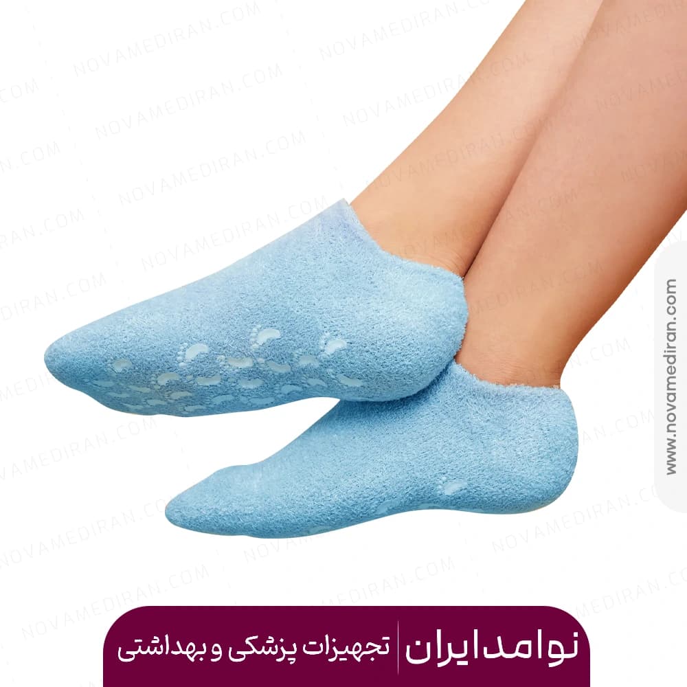 جوراب ضد ترک پا سیلیکونی برند SGS — تصویر ۲