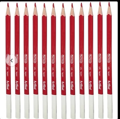 مداد قرمز آرت لاین مدل EP-RED.IL بسته 12 عددی