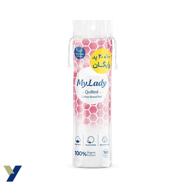 پد پاک‌کننده آرایش مای‌لیدی مدل Quilted بسته 100 عددی