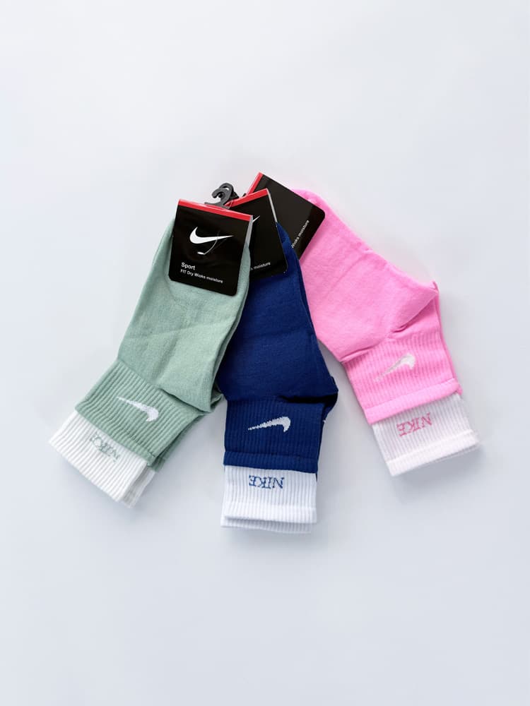 جوراب نیم ساق زنانه نخ پنبه دوکش نایکی Nike — تصویر ۶