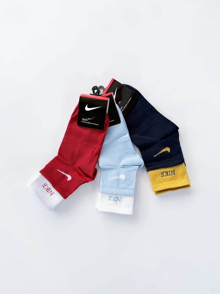 جوراب نیم ساق زنانه نخ پنبه دوکش نایکی Nike — تصویر ۴