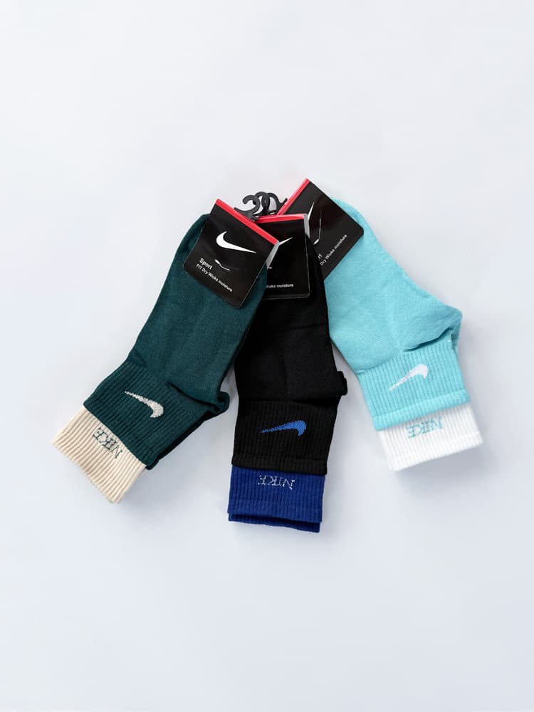 جوراب نیم ساق زنانه نخ پنبه دوکش نایکی Nike — تصویر ۵