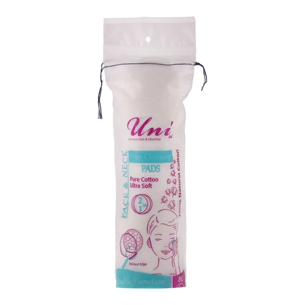 پد پاک کننده آرایش یونی لد مدل Ultra Soft بسته 80 عددی — تصویر ۳