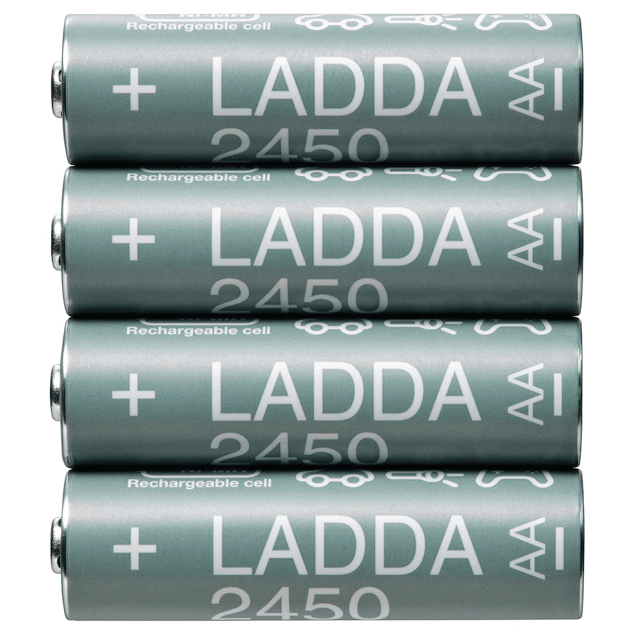 باتری قابل شارژ 4عددي 1.2 ولت LADDA ايكيا