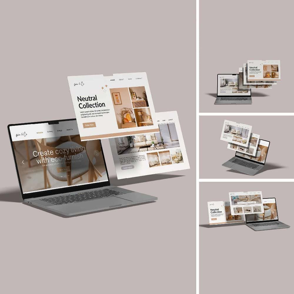 موکاپ اسکرین لپتاپ