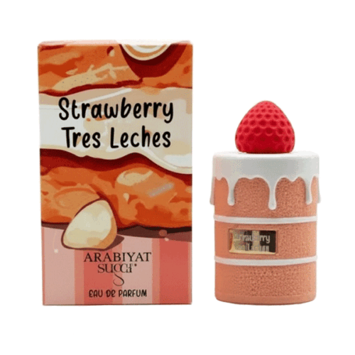 ادکلن 100 میل عربیات شوگر مدل استرابری ترس لچز strawberry tres leches اورجینال
