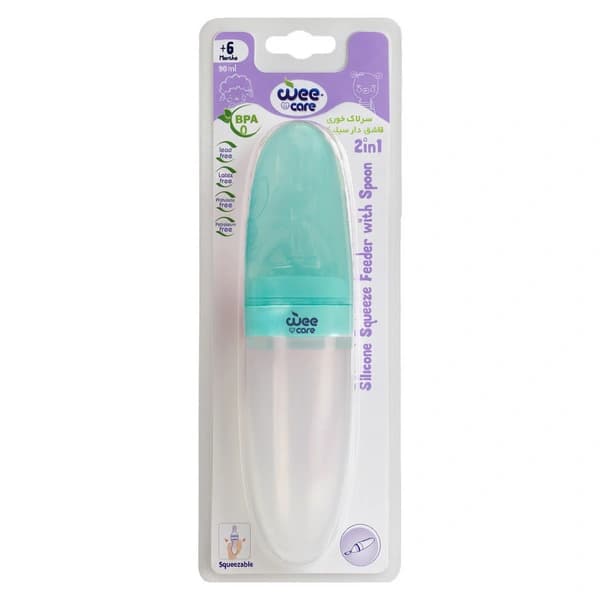 سرلاک خوری وی کر مدل تمام سیلیکونی حجم 90 میلی لیتر -(Wee Care-U205) — تصویر ۵