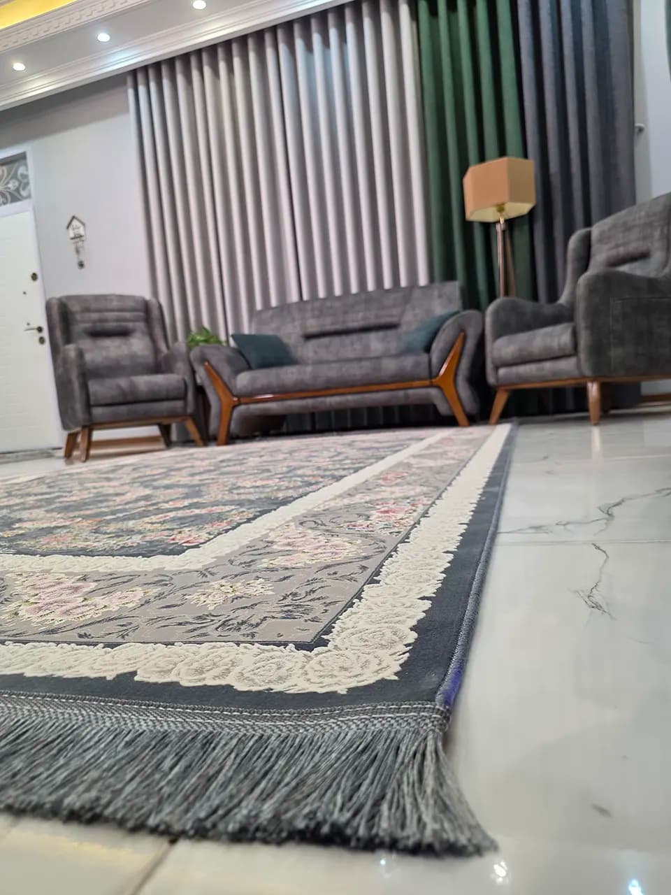 فرش طرح خوشه دودی 1200 شانه — تصویر ۳