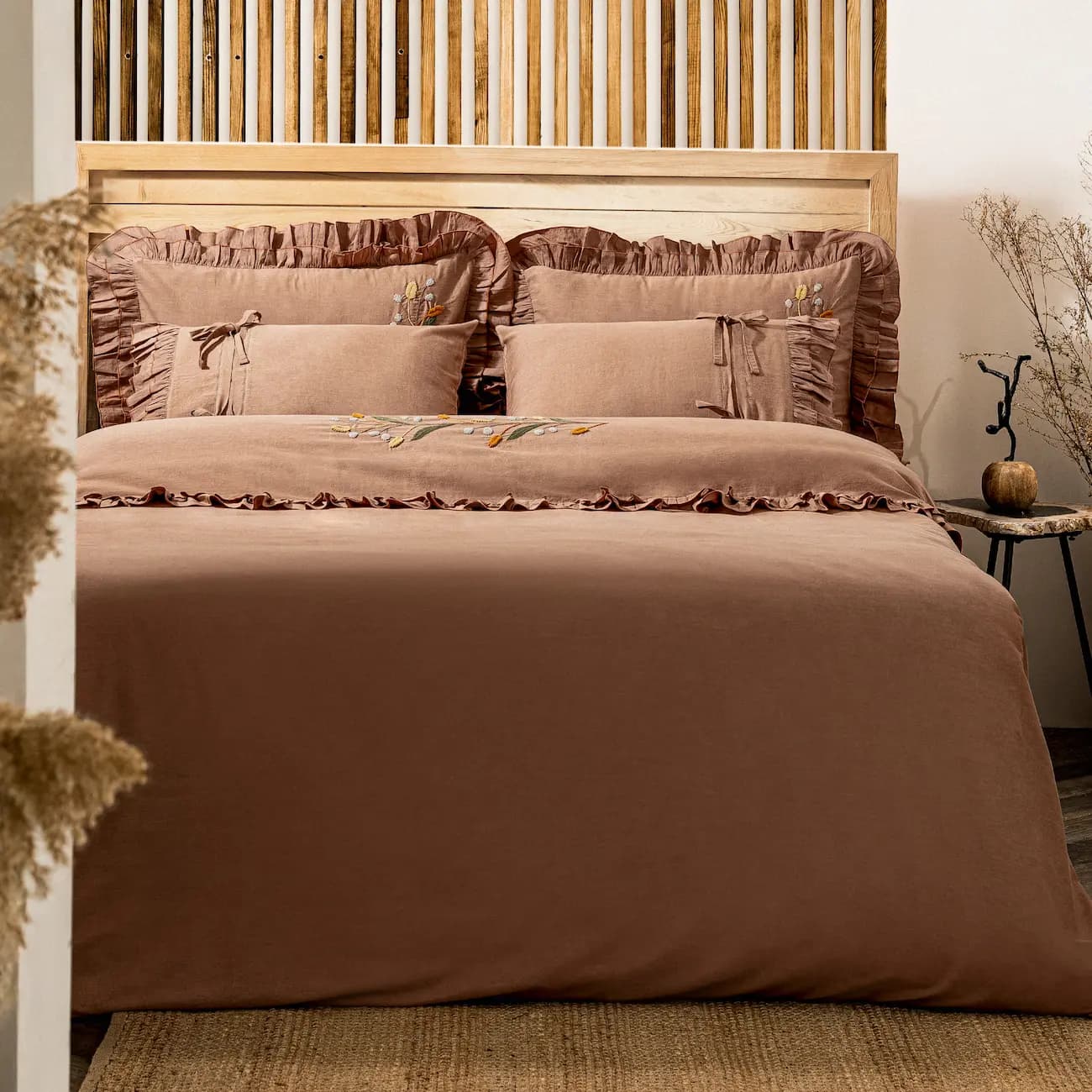 سرویس ملحفه Farah دونفره کینگ سایز برند ecocotton