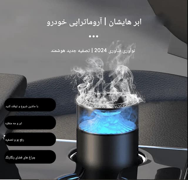 خوشبو کننده هوای هوشمند شارژی مدل P51 | مناسب خودرو، اتاق و سرویس بهداشتی-محصولی ویژه — تصویر ۵
