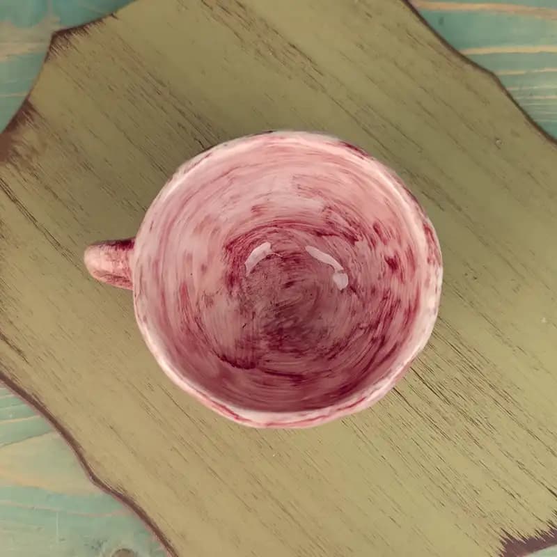 ماگ سرامیکی دست ساز کد 005 — تصویر ۳