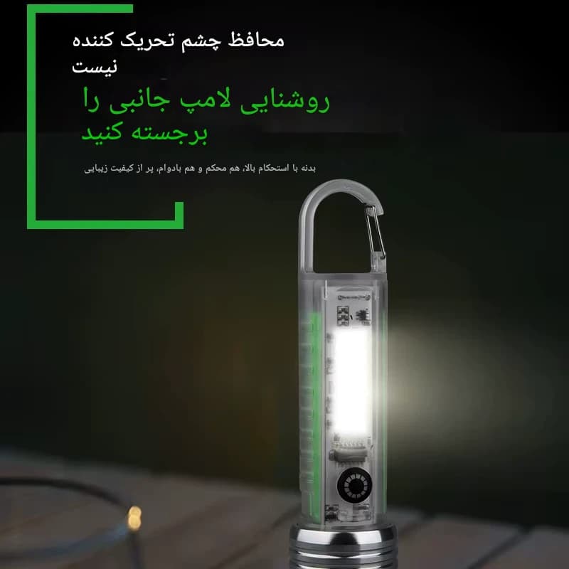 چراغ قوه LED ضد آب مدل CX-530A با بزرگنمایی و ۸ حالت نوردهی-محصولی ویژه — تصویر ۹
