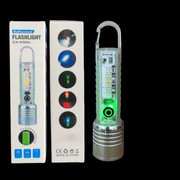 چراغ قوه LED ضد آب مدل CX-530A با بزرگنمایی و ۸ حالت نوردهی-محصولی ویژه