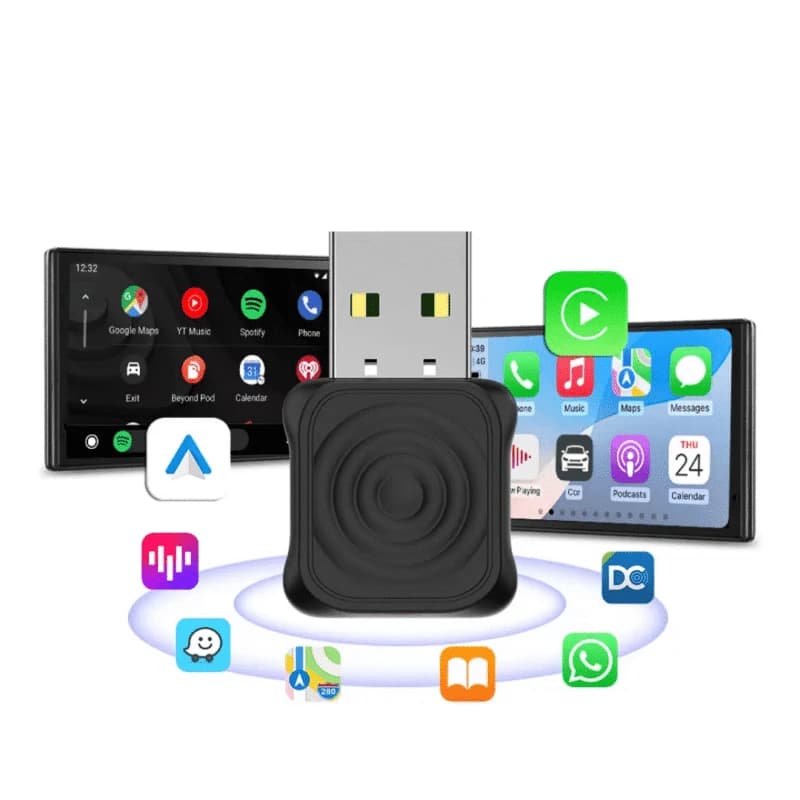 دانگل وایرلس | تبدیل CarPlay و Android Auto به بی‌سیم نسخه اورجینال و اصلی-محصولی ویژه