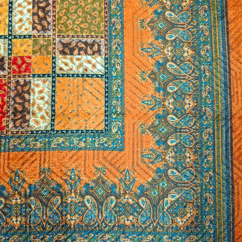 رومیزی ترک مخمل 100*100 کد 005 — تصویر ۳