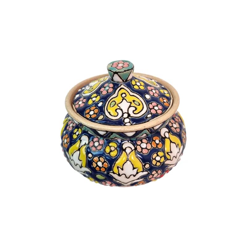 قندان بزرگ مینا کاری — تصویر ۴