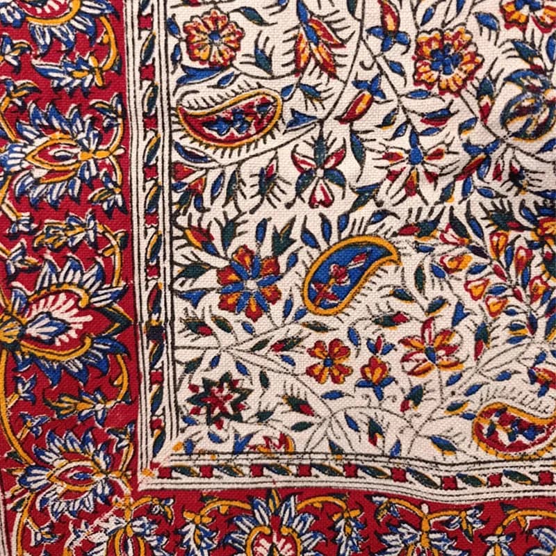 سفره قلمکار معمولی 80*80 کد 001 — تصویر ۳