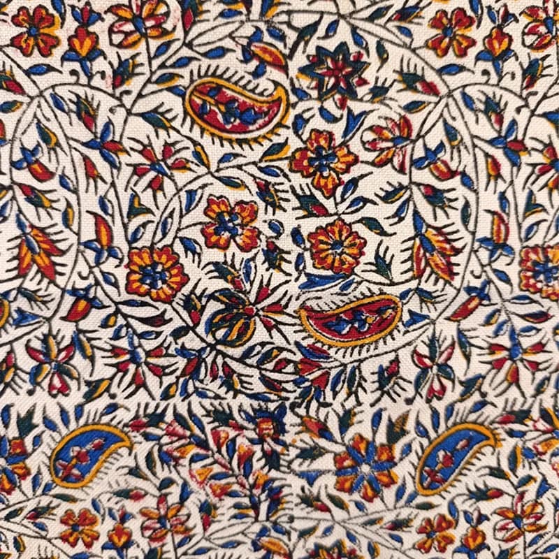 سفره قلمکار معمولی 80*80 کد 001 — تصویر ۴