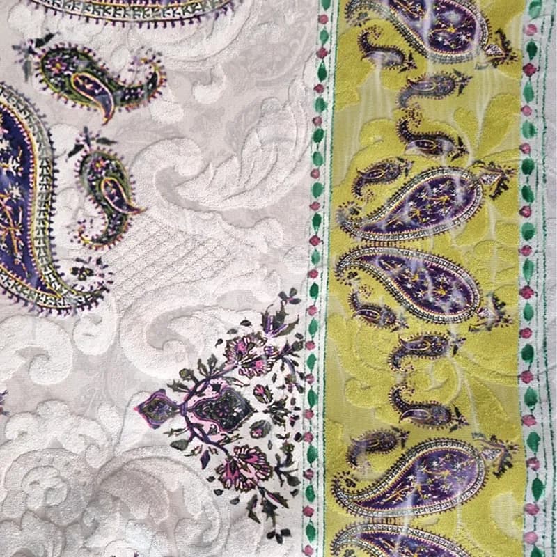 رومیزی ترک مخمل ماوی 150*100 کد 001 — تصویر ۳