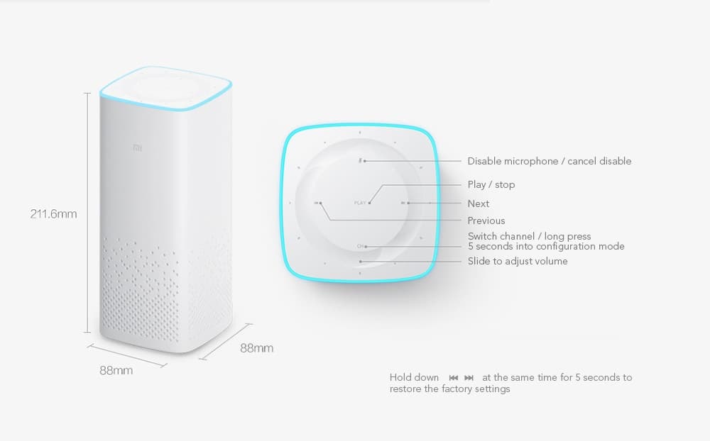 اسپیکر هوشمند شیائومی مدل Xiaomi Ai Speaker MDZ-25-DA — تصویر ۲