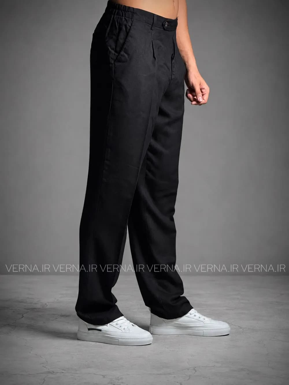 شلوار بگ مردانه لایوسل کمرکش DENIM — تصویر ۳