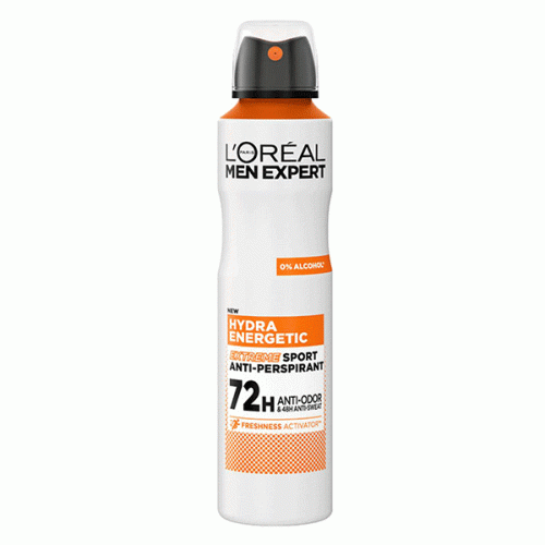 اسپری 250 میل ضد تعریق مردانه لورآل سری Men Expert مدل Hydra Energetic اورجینال