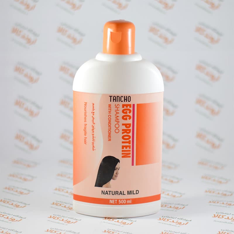 شامپو پروتئین تخممرغ تانشو حاوی نرمکننده؛ تغذیه کننده موهای شکننده Tancho Egg Protein Shampoo With Conditioner — تصویر ۳