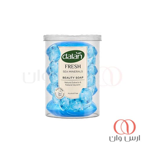 صابون زیبایی دالان مدل Fresh Sea Minerals حاوی مواد معدنی دریایی بسته 4 عددی