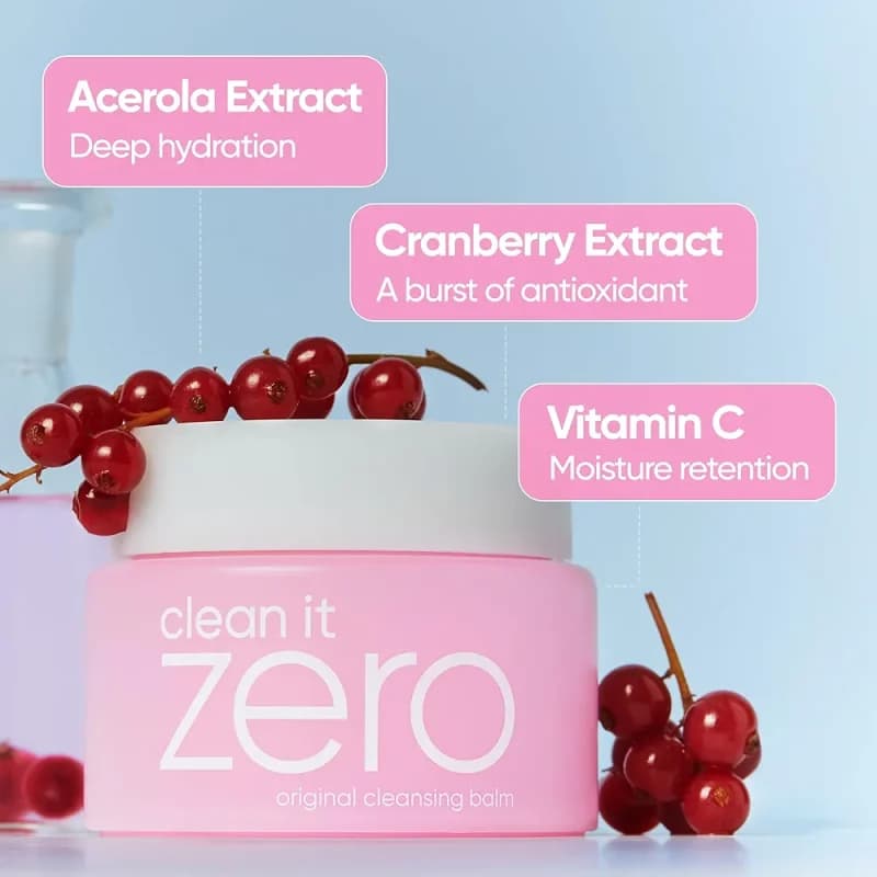 بام پاک کننده صورت زیرو اروجینال بانیلا کو 50 میل Banila Co Clean it Zero Acerola Original Cleansing Balm — تصویر ۵