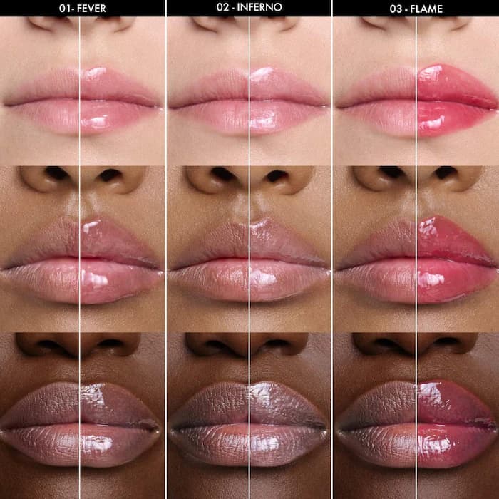 حجم دهنده لب سفورا رنگ 01 | Outrageous Plump Intense Hydrating Lip Gloss — تصویر ۲