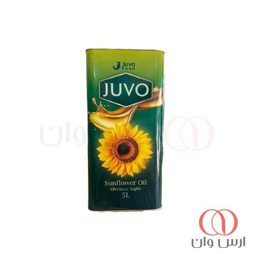 روغن آفتابگردان جوو JUVO خالص ۵ لیتری