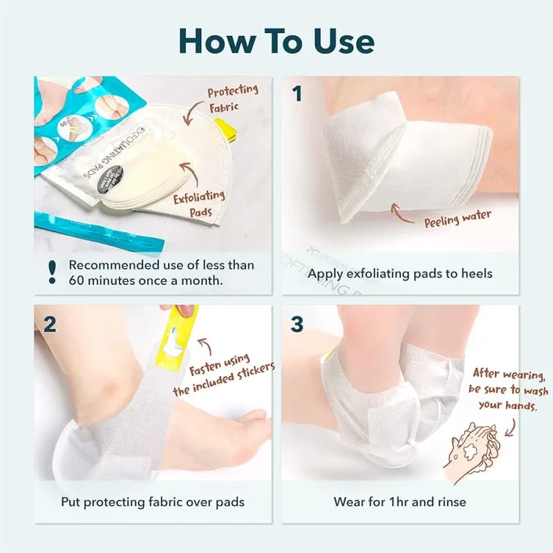 ماسک پاشنه پا پیوردرم PUREDERM Exfoliating Heel Mask — تصویر ۴