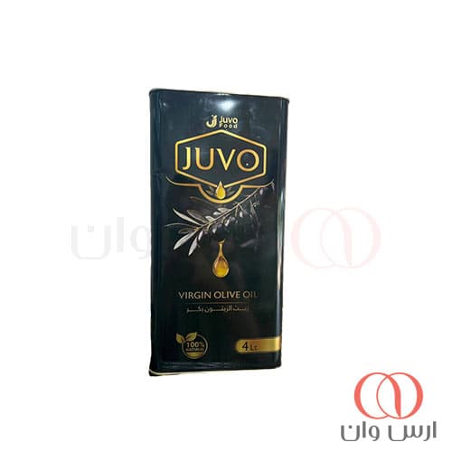 روغن زیتون بکر جوو JUVO Virgin Olive Oil حجم ۴ لیتری