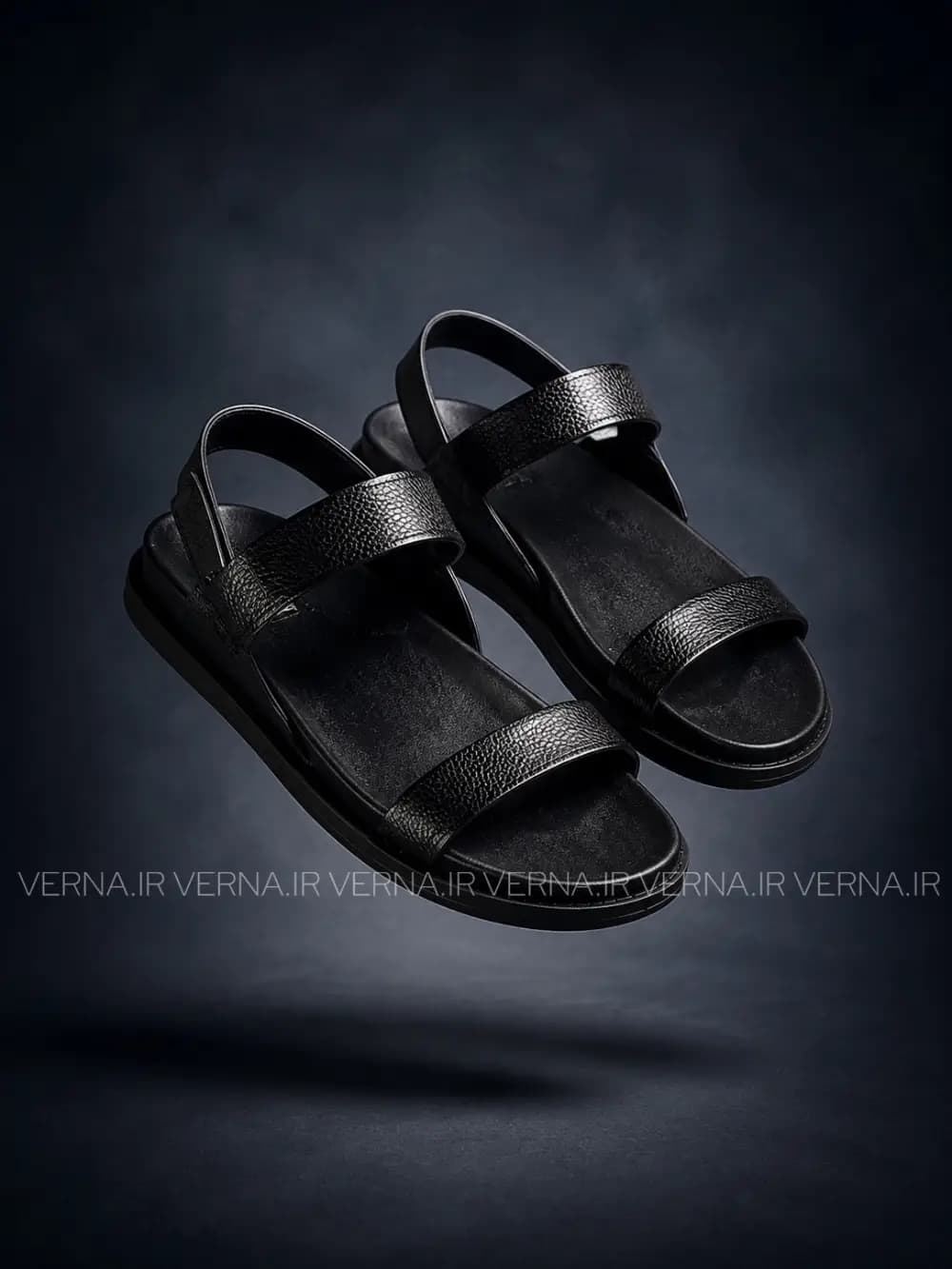 صندل چرم تک بند چسبی ZARA