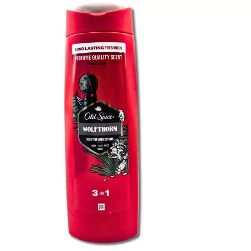 شامپو مردانه چند کاره اولد اسپایس old spice wolfthorn 3 in 1 — تصویر ۵