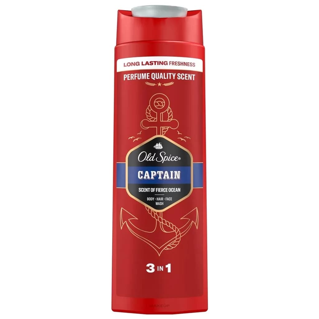 شامپو مردانه چند کاره اولد اسپایس old spice captain 3 in 1 — تصویر ۴
