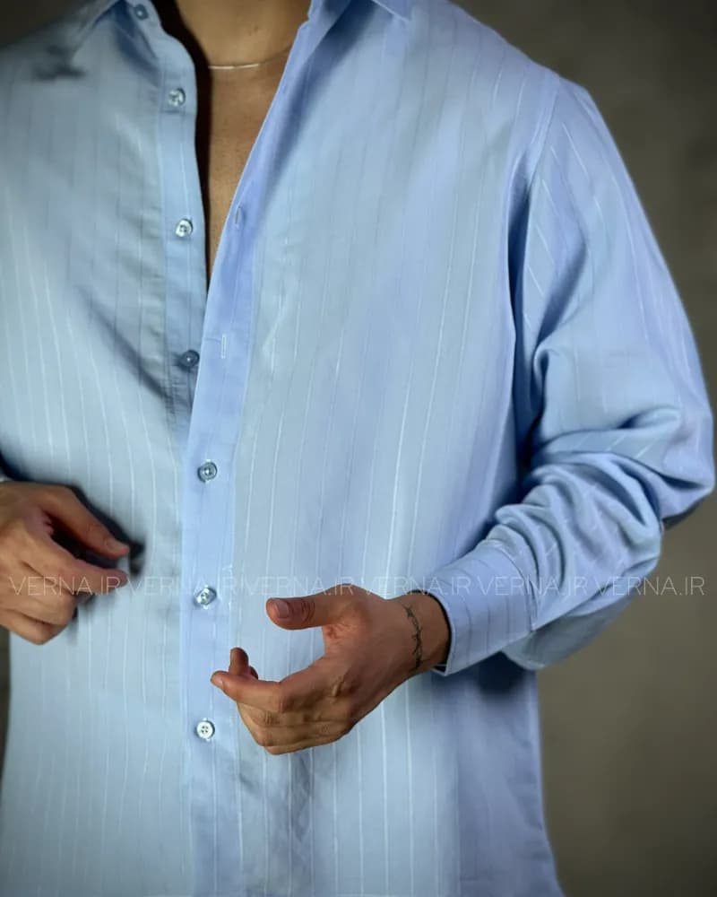 پیراهن مردانه راه راه RR 1355 — تصویر ۸