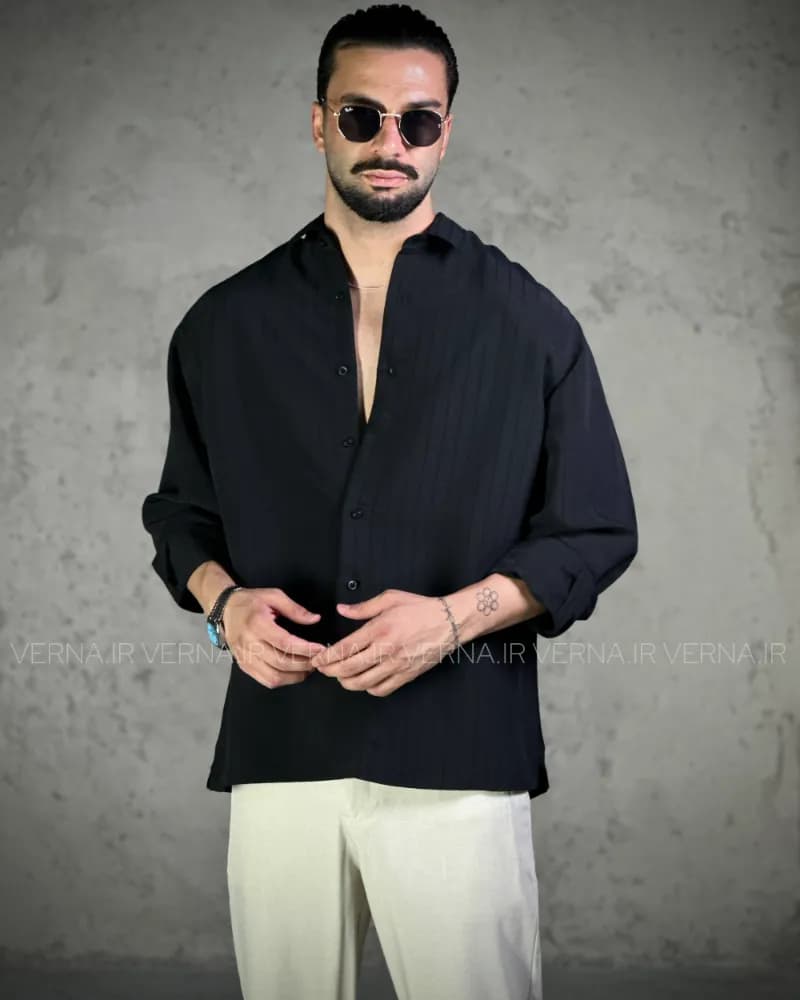 پیراهن مردانه راه راه RR 1355 — تصویر ۶
