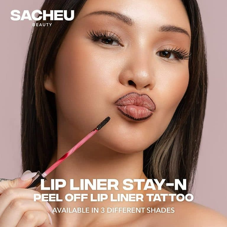 تتو خط لب ساشو بیوتی SACHEU PEEL OFF LIP LINER STAY N — تصویر ۷