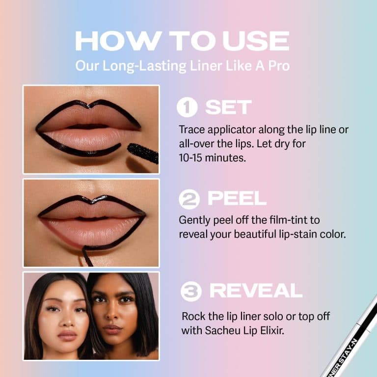 تتو خط لب ساشو بیوتی SACHEU PEEL OFF LIP LINER STAY N — تصویر ۹