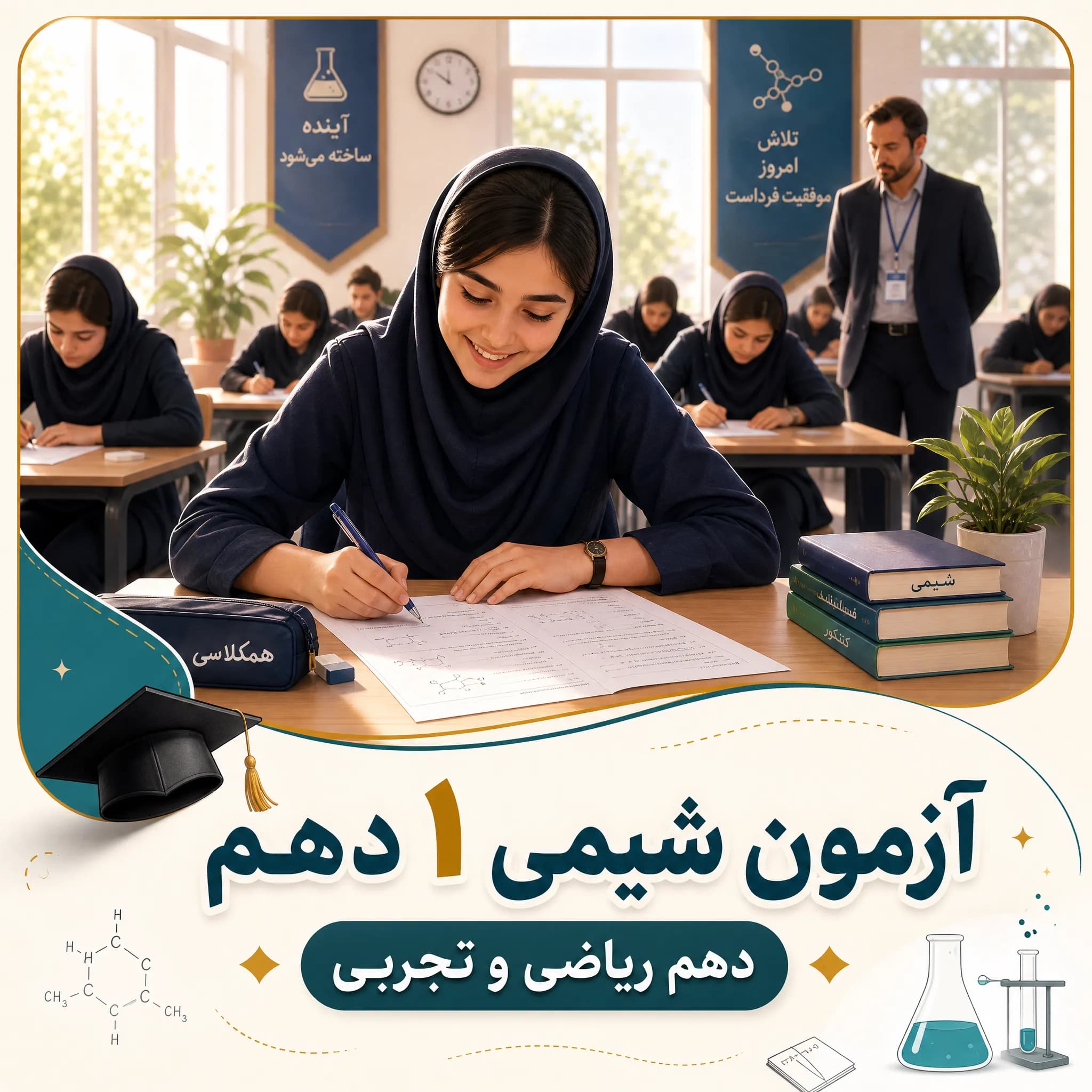 آزمون شیمی 1 دهم ریاضی تجربی خرداد 99 (نوبت دوم) (2)