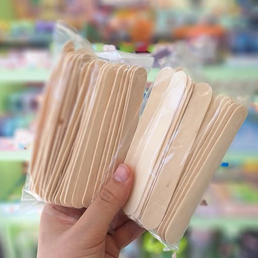 بسته ی چوب بستنی ساده ی پهن