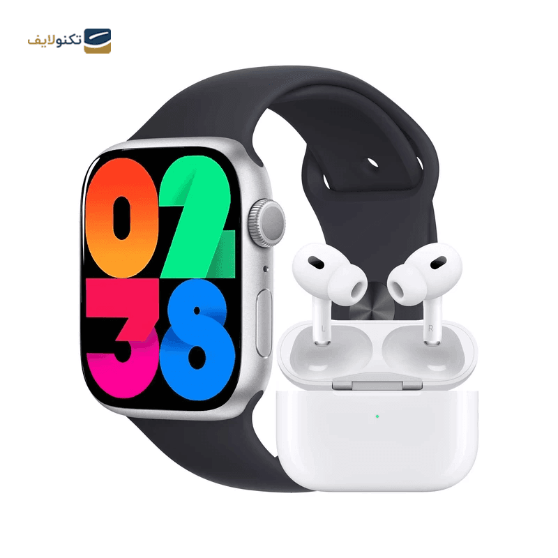 ساعت هوشمند ورنا مدل W45 Max به همراه ایرپاد — تصویر ۴