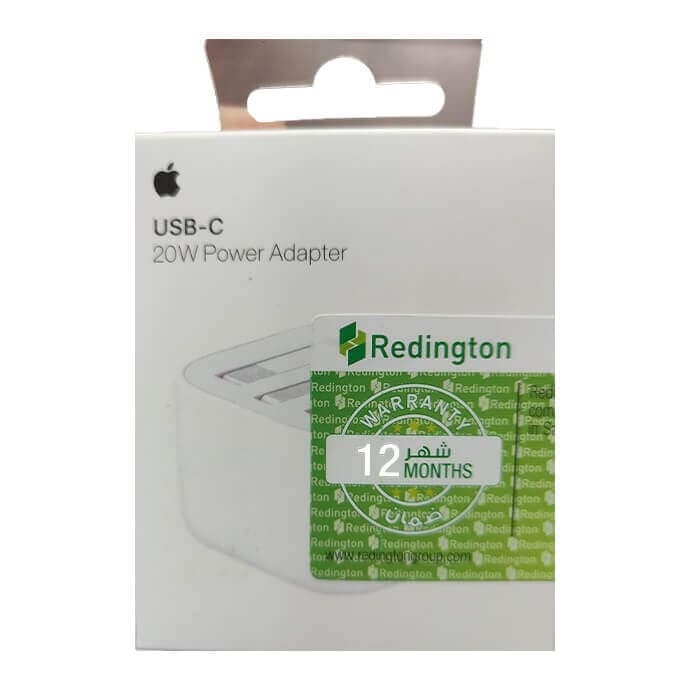 سرشارژر 20 وات اورجینال اپل 3پین مدل B/A با ضمانت بین المللی Redington