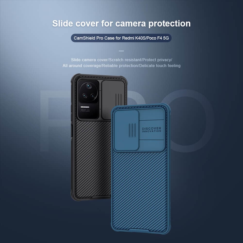 کاور نیلکین مدل camshield pro برای شیائومی Redmi k40s / poco F4 5G — تصویر ۳